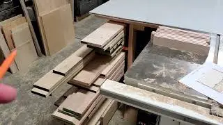 2 Shaker Doors using table saw- material, cut list, plan crosscuts, labeling parts, staging parts