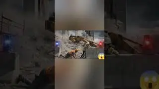 Massive Bridge collapse heavy machinery failed Complete Disaster