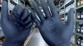 Oil, Chemical & Puncture Resistant? FINITEX Black Diamond Gloves Deliver. #nitrilegloves #finitex
