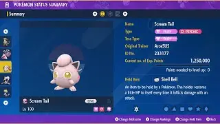 Scream Tail - 5 Star Palkia Raid - Solo - Pokemon Violet