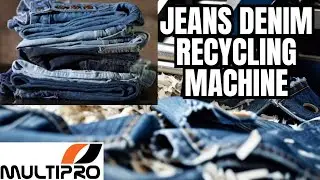 Waste Jeans Pent Machine / Denim Shredding Tearing Machine By Multipro