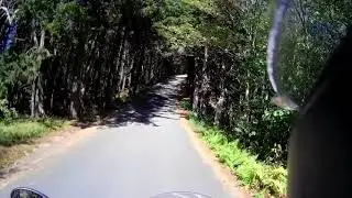 BMW R 1200 motorbike ride up Miller State Park New Hampshire, summer 2019