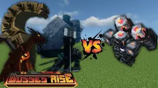 The Harbinger (L'Ender Cataclysm MOD) vs. All Bosses (Risses bosse's MOD) in MINECRAFT.1VS.1. #mc 