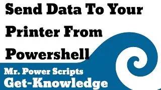 Send data to your PRINTER from Powershell!
