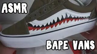 [ASMR] Custom Bape Shark Teeth Vans (NO TALKING)