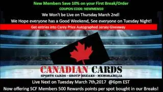 CanadianCards Live Stream