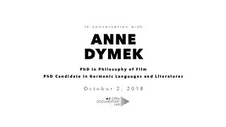 Anne Dymek at MIT Open Documentary Lab