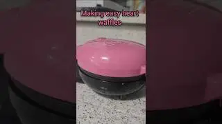 Making #breakfast #waffle #pancake #heart waffles with #nostalgia#waffes#youtubrshorts