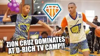 2022 Zion Cruz GETS JELLY CERTIFIED at D-Rich TV Camp?! | RISING FRESHMAN IS ELITE