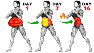 🔥 Best Hanging Belly Exercises | 30-Min Standing Workout at Home ➜ Slim Waist & Lose Fat in 1 Week