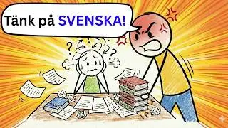 Sluta översätta i huvudet! 🚫 (Så här börjar du TÄNKA på svenska)