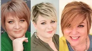 Best Short Haircuts & Hairstyles For Fat Faces 2022//Trendy Hair Color Ideas For Women Over 50