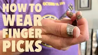How to wear Finger Picks - #banjo #guitar #dobro