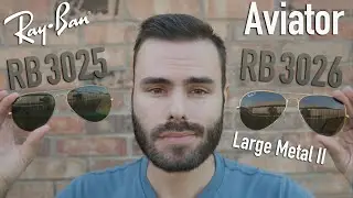 Ray Ban Aviator RB 3025 против RB3026