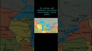 US states and Canadian provinces that border Great Lakes