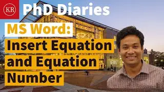 Microsoft Word: 03 | How to Insert Equation and Equation Number in Thesis
