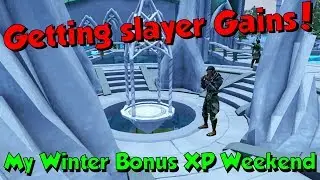 Slayer Winter Weekend Gains! [Runescape 3] Scythe OP!
