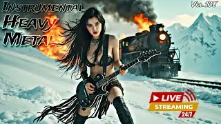🔴 LIVE 24/7 - Best Instrumental Heavy Metal Music Playlist For Motivation, Game, Work, Relaxation