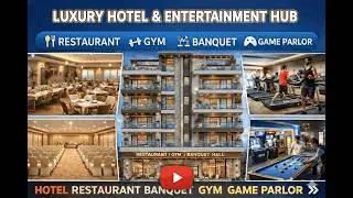 Luxury Hotel & Entertainment Hub | Restaurant, Banquet Hall, Gym & Game Parlor