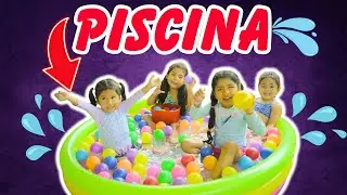 👉 Sharon y Cristel se DIVIERTEN en Piscina Inflable 🏊&zwj;♀️🍔
