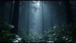 Night Forest Rain 🌧️ Piano Music for Relaxation