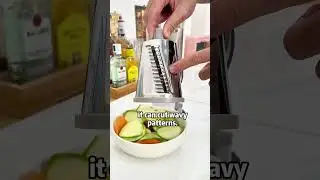 Wave-Cut Potatoes?! 🌊 So Crispy!#kitchen #geedel #recipe #funny #food #cooking #shorts
