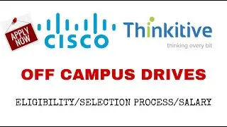 Thinkitive and Cisco off campus drive 2021