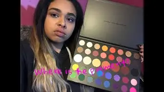 Playing in the James Charles palette DRUNK.. ITS NOT PIGMENTED?!