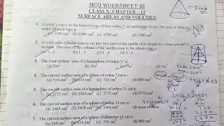 📘 Chapter 13 | Surface Areas and Volumes | Class 10 Maths | MCQs | Part 3 | CBSE 2025&ndash;26