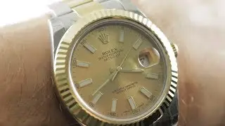 Rolex Datejust II Steel Gold Champagne Dial 116333 Rolex Watch Review