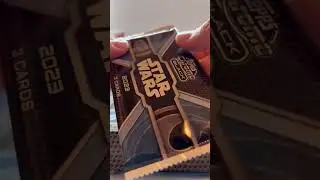 2023 Star Wars topps chrome black unboxing hobby hit #topps #tradingcards #fyp