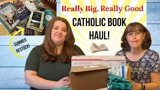New Catholic Reads For Summer 2025! || Unboxing Our Library Book Haul