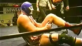 The Mask Superstar vs The Rebel NWA southwest wrestling