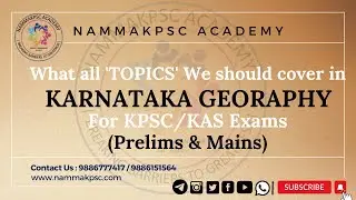 What all topics should be cover in Karnataka Geography