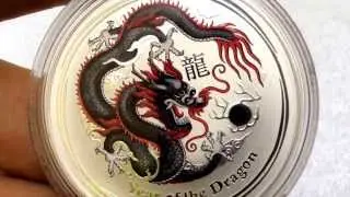 2012 Black Dragon Perth Mint.  World Money Fair - Berlin