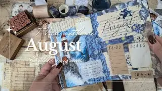 August Plan with me | Monthly Bullet journal setup | Lighthouse theme inspired by Van Gogh