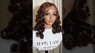 Nneka Wig &ndash; 24&rdquo; Bouncy Curls | Transparent Lace Frontal | Human Hair Wig Nigeria | Hair Land HQ