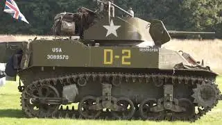 M3  Stewart tank moving into the battle arena