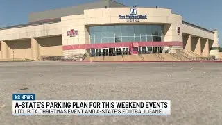 Arkansas State University plans parking for football game, Lit&rsquo;l Bita Christmas events