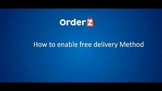 How to enable free delivery method