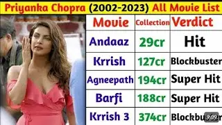 प्रियंका चोपड़ाAll Movie List(2002-2023)|Priyanka chopra movies box office collection#priyankachopra