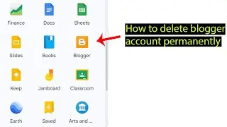 How to delete blogger account permanently
