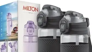 milton plastic bottle captain 850 ml unbreakable leak proof for gym, workouts, office & school use👌