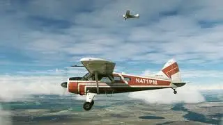 Riding over Wyoming with a friend (MSFS 2020 video)