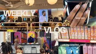 WEEKLY VLOG|SPEND THE DAY WITH ME AT NIKE + SALON CENTRIC HAUL + NAIL DAY #pilatesworkout