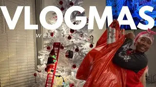 VLOGMAS🎅🏻: week 1 *target, shopping haul, tree decor & more *