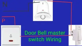 Door Bell master switch Wiring underground || कैसे करते हैं घंटी मास्टर स्विच की वायरिंग कनेक्शन ||