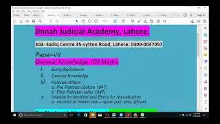 How to Pass GK in Civil Judge & ASJ Exams By Sir Asad Abar Kazmi