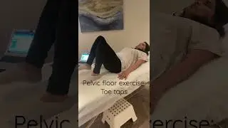 Pelvic floor exercise: Toe taps in table top #fitness #pelvichealth #pelvicfloorexercises