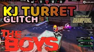 KJ TURRET GLITCH IN VALORANT CHAMPIONS (THE BOYS EDITION )
